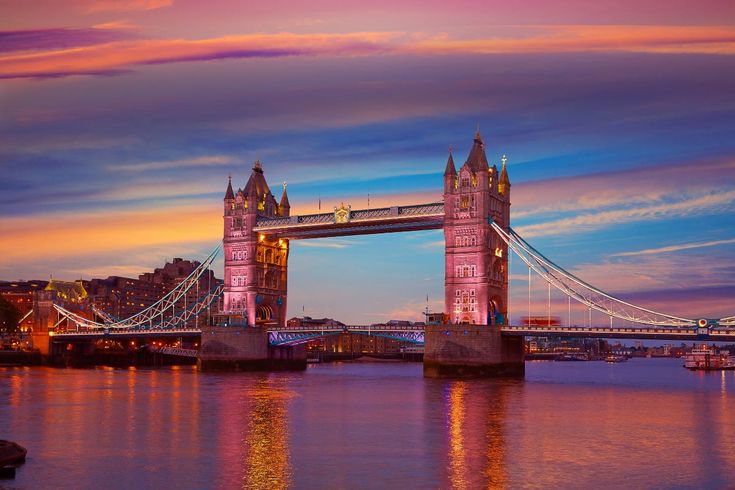 London Tower Bridge at Sunset