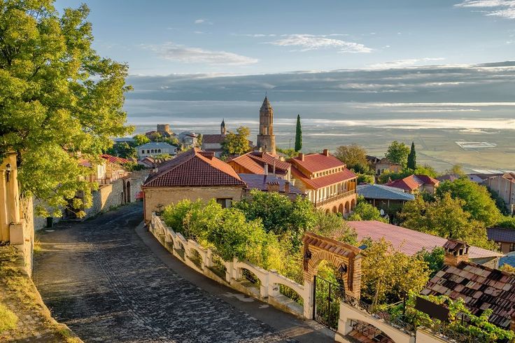 Signagi city, known as a city of love, Kakheti Region, Georgia_ Sighnaghi is a popular tourist destination in Georgia